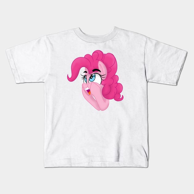 SO EXCITED! -Pinkie Pie Kids T-Shirt by Jenneigh